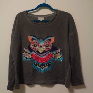 Zara Trafaluc Embroidered Women's Top Size Medium